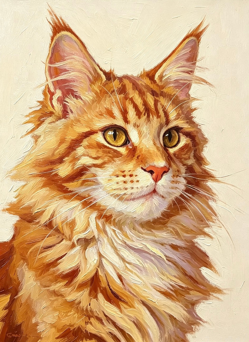 Custom Hand-Painted Oil Pet Portrait from Photo, Personalized Dog Cat Painting